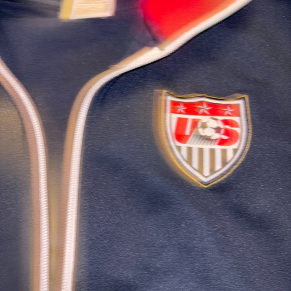 Nike Men's usa soccer Navy and Red Track Jacket - Picture 2 of 7
